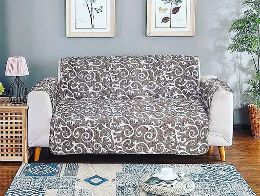 Printed Quilted Sofa Cover