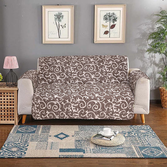 Printed Quilted Sofa Cover