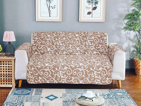 Printed Quilted Sofa Cover